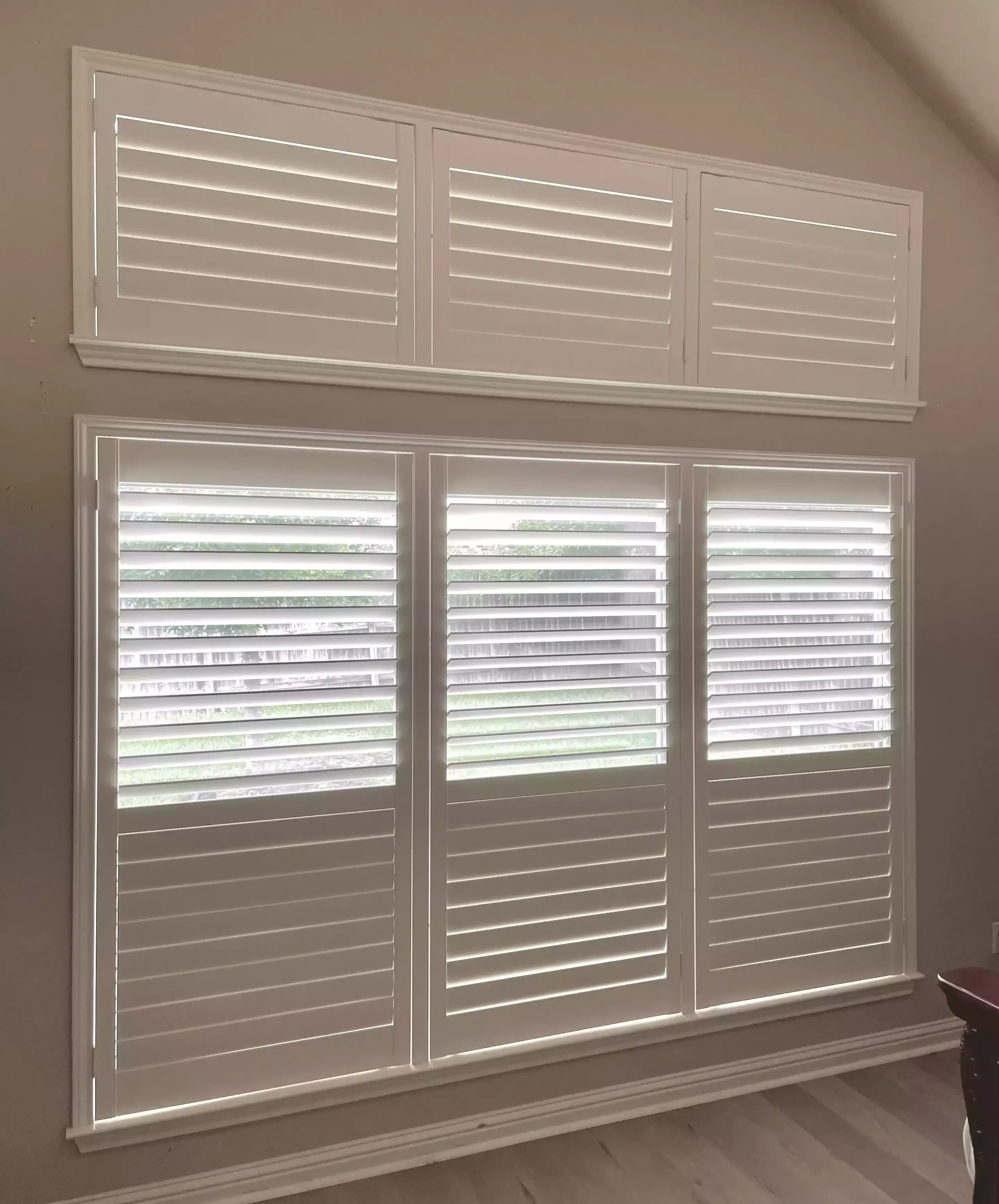 Split tilt shutters