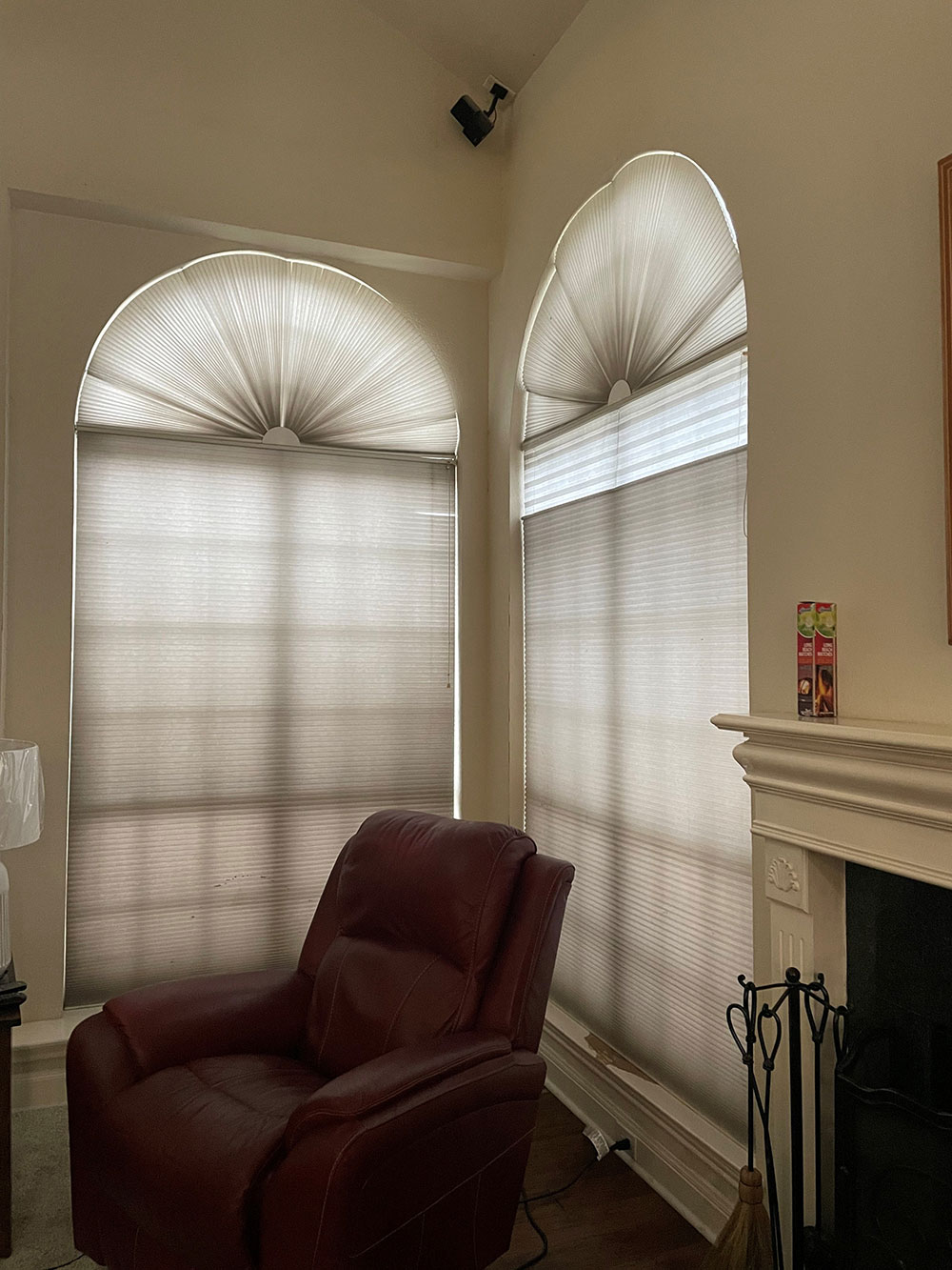 Replace arched blinds
