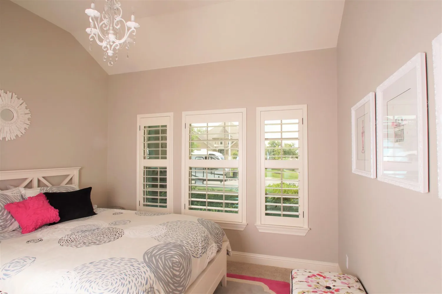 Bedroom window shutters