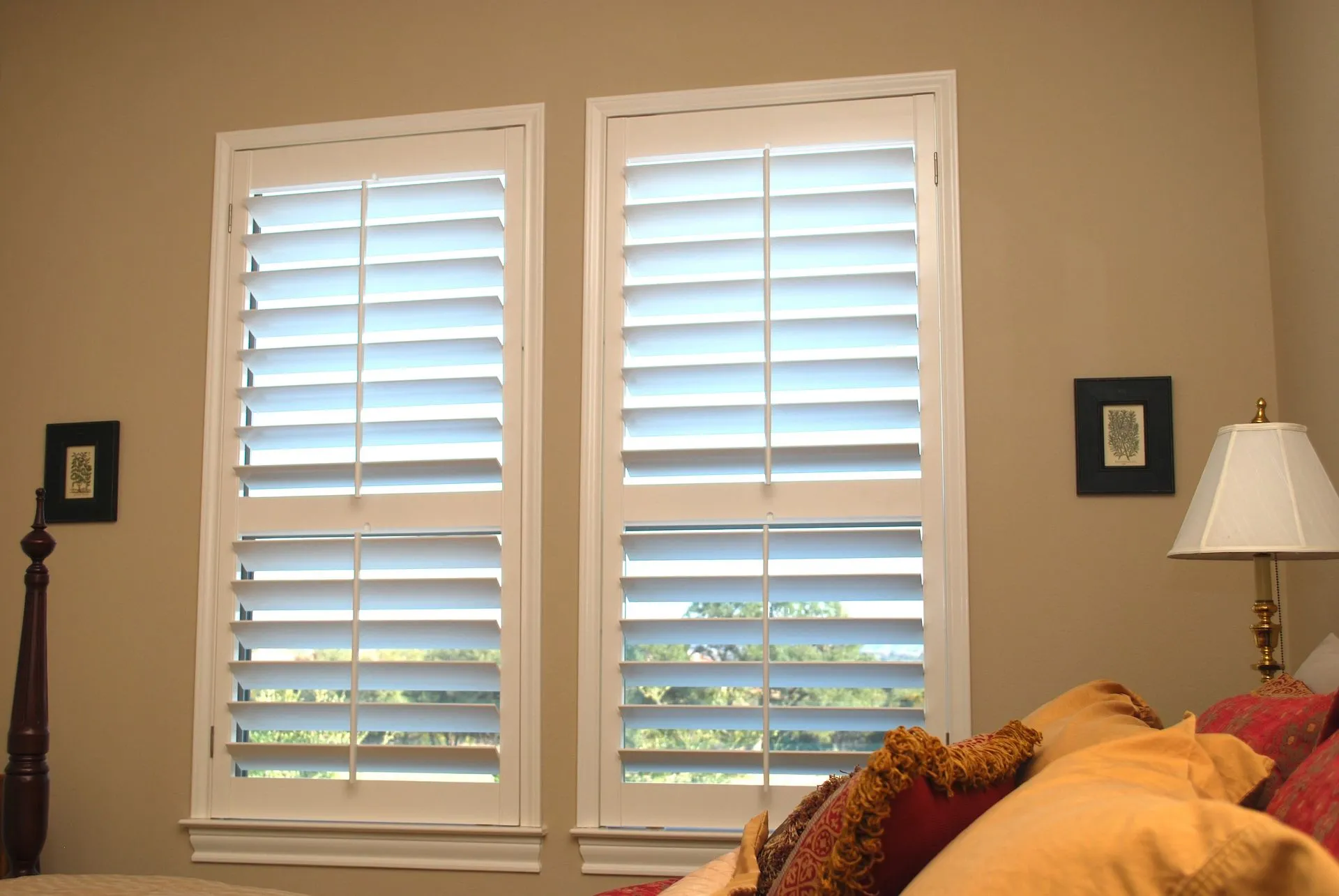 Split tilt window shutters