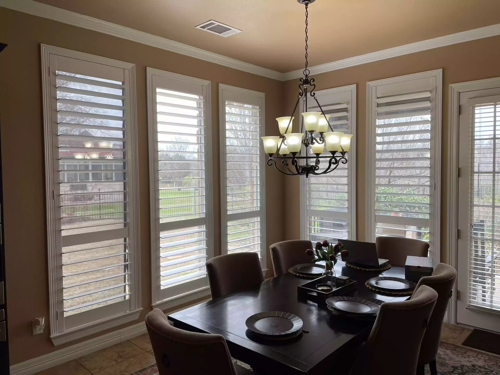 Full-height window shutters