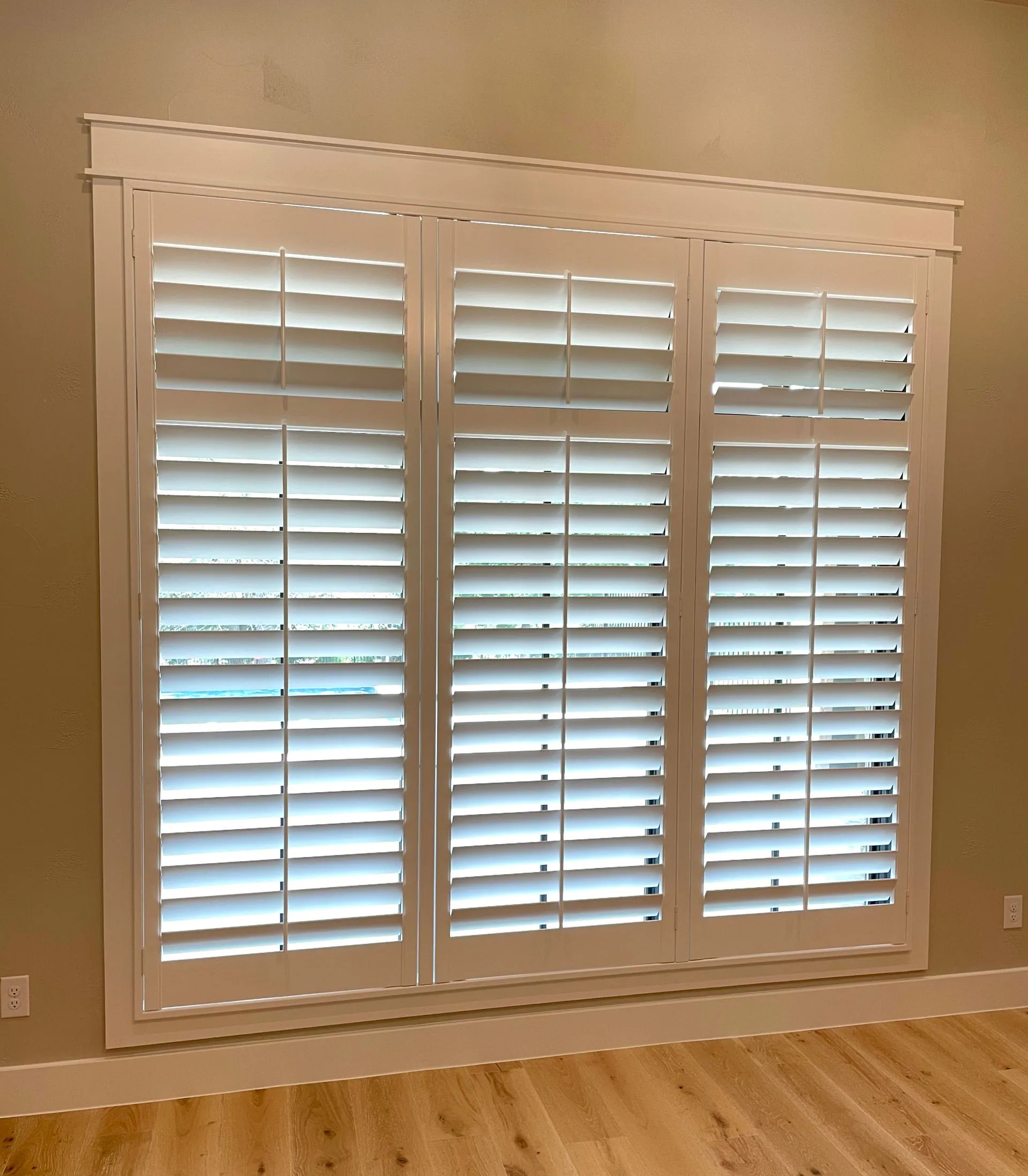 Custom wood shutters